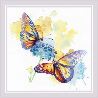 Obrázek produktu pro Riolis sada pro vyšívání křížkem "Barevný let", 30x30cm