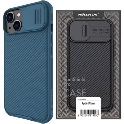 Zdjęcie produktu dla Nillkin Camshield Pro Case Etui Iphone 14 Plus Pancerny Pokrowiec Osłona Na Aparat Kamerę Niebieski