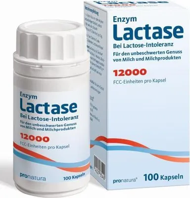 Zdjęcie produktu dla Laktaza 12.000 Fcc Kapsułki 100 kapsułek