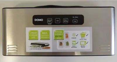 Immagine prodotto di Macchina sottovuoto, DOMO DO327L, 120 W, -0,7 bar, 9 L/min, saldatura da 2,5 mm, incl. 20 sacchetti