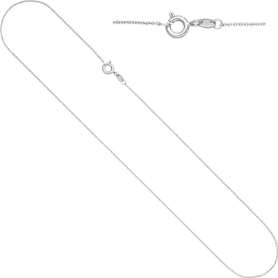Produktbild von JOBO Ankerkette rund 333 Gold Weißgold 40 cm Kette Halskette Weißgoldkette Federring