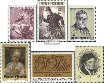 Produktbild von Briefmarken Österreich 1971 Mi 1376,1377,1378,1379,1380, 1381 (kompl.Ausg.) postfrisch Sondermarken