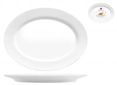 Produktbild von BORMIOLI ROCCO Grangusto Set, 6 Fischteller, Opalglas, 36 cm