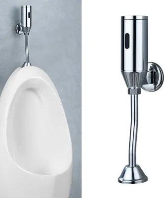 Produktbild von Urinal - Automatisches Sensor Spülventil - Wandmontage - Vollkupfer - - 5 x 5 x 33,5 cm