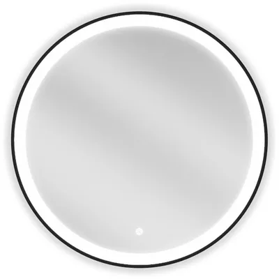 Zdjęcie produktu dla Mexen Esso lustro łazienkowe podświetlane, okragłe 70 cm, LED 6000K, antypara, rama czarna - 9825-070-070-611-70