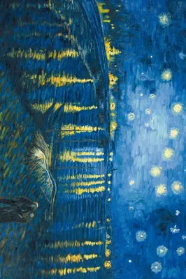 Produktbild von Vincent Van Gogh Kunstdruck Bild - Sternennachtœber Der Rhône, 1888 (120 x 180 cm)