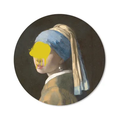 Produktbild von MuchoWow® Mauspad Mousepad Mädchen mit Perlenohrring - Vermeer - Kunst 40x40 cm - Mousepads - Maus Mat - Pad - Mausunterlage - Schreibtisch Accessoires