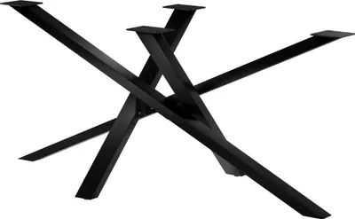 Produktbild von CLP Tischbeine Finney aus Stahl schwarz Größe 160x80x72 cm Größe 160x80x72 cm