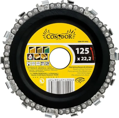 Immagine prodotto di Lama per sega a catena per legno 125 mm