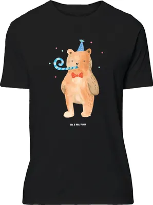 Produktbild von Mr. & Mrs. Panda Größe M T-Shirt Bär Geburtstag - Schwarz - Geschenk, Herren, Alles Gute, Shirt, Glückwunsch, mit Spruch, Happy Birthday, Tshirt, Teddy