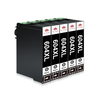 Produktbild von 5 Schwarz Druckerpatronen für Epson 604 604XL WF-2910 WF-2930 WF-2935 WF-2950 XP-2200 XP-2205 XP-3200 XP-3205 XP-4200 XP-4205