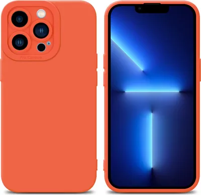 Produktbild von Cadorabo Hülle für Apple iPhone 12 PRO MAX Schutz Hülle in Orange TPU Silikon Etui Case Handyhülle