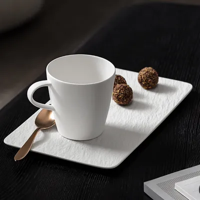 Obrázek produktu pro Multipack Villeroy & Boch Manufacture Rock blanc Kaffeeobertasse - 6 Stück
