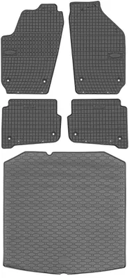 Produktbild von Skoda Fabia I Limousine (2000-2008) - Set: Gummifußmatten + Kofferraummatte