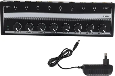 Produktbild von Kopfhörerverstärker 8 Kanal tragbarer Metallstero für Studio und Bühne