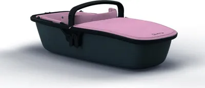 Produktbild von Quinny Lux Kinderwagenaufsatz, für Buggy Zapp Flex und Zapp Flex Plus, ultraleichte Babywanne, nutzbar ab der Geburt bis 6 Monate, blush on graphite