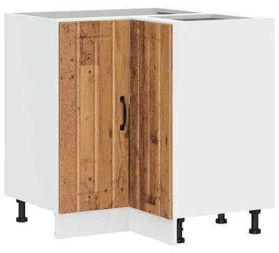 Produktbild von vidaXL Küchen-Eckunterschrank Lucca Altholz-Optik Holzwerkstoff