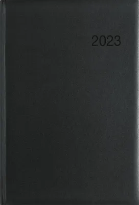 Image de Zettler 766-0020 Calendrier livre 766 1 semaine / 2 pages A5 noir