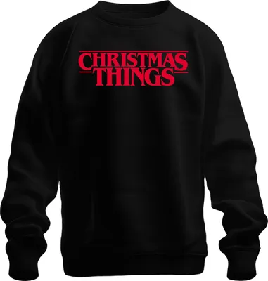 Immagine prodotto di Christmas Series Stranger Christmas Gift Series Demogorgon Felpa Unisex Pullover, Nero, M