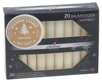 Produktbild von Baumkerzen mit Duft Champagner 95 x Ø 13 mm, 20 Stück