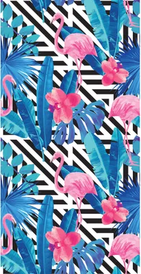 Immagine prodotto di Rotolo di carta da parati in tessuto non tessuto In alto Carta da parati decorativa  Immagini murali XXL  Carta da parati modello carta da parati  10m ABSTRAKT FLAMINGOS b-A-0175-j-b
