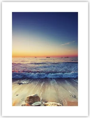 Produktbild von Poster - Poster ohne Rahmen - Meer Strand Welle - 30x40 cm - Wand Bild - Wanddeko - Wandbilder - Kunstposter - Wandposter - Bilder - Kunstdruck - Wanddekoration - Wandbild - P2XPA30x40-3613