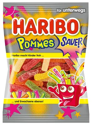 Obrázek produktu pro Haribo Pommes Sauer kyselé ovocné žvýkačky s cukrem 100g