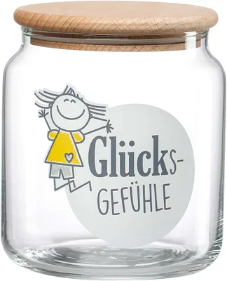 Produktbild von Ritzenhoff & Breker Vorratsglas "GLÜCKSGEFÜHLE" 1,1 Liter (1 Stück)