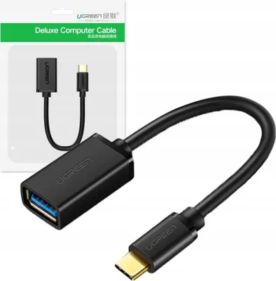 Obrázok produktu pre Ugreen 30701, 0,15 m, USB C, USB A, USB 3.2 Gen 1 (3.1 Gen 1), Čierna