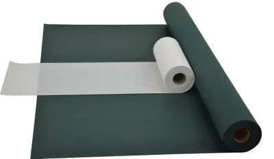 Produktbild von Sensalux Kombi-Set 1 Tischdeckenrolle 1,5m x 25m grün + Tischläufer 30cm weiß