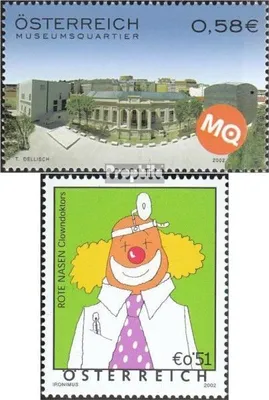 Produktbild von Briefmarken Österreich 2002 Mi 2388,2390 (kompl.Ausg.) gestempelt Museumsviertel Wien