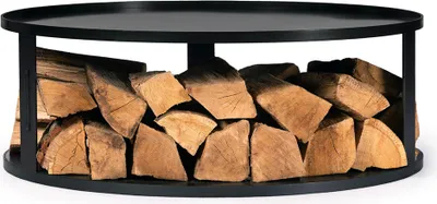 Produktbild von CookKing Feuerschalenbasis & Holzlager schwarz Ø 82