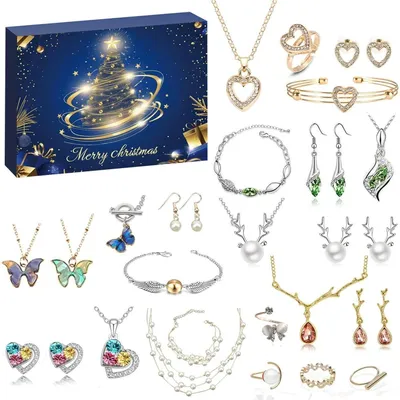 Produktbild von Adventskalender Schmuck 2025 Geschenk 24 Tage Kinder Teenager A