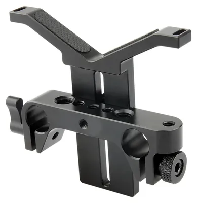 Image de Support d'objectif extensible en hauteur, avec fixation par tige de 15 mm