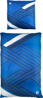 Produktbild von FC Schalke 04 Bettwäsche blau/weiss 135x200+80x80