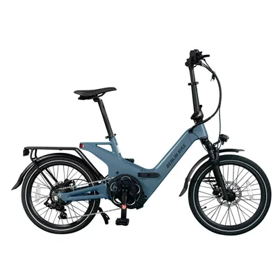 Produktbild von E-Bike Klapprad 2GO - 20 Zoll E-Klapprad, Vollfederung, Reichweite ca. 50 km 7 Gang Shimano, Bafang Hinterradnabenmotor, 378 Wh, BERLIN 2GO dunkelblau