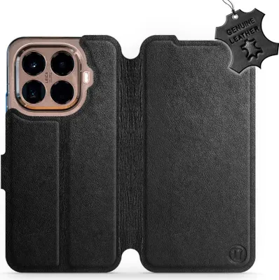 Produktbild von Echtleder Handyhülle für Xiaomi 15T Pro, Mobiwear Leather, Schwarz