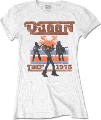 Produktbild von Queen - "1976 Tour" T-Shirt für Damen RO1319 (L) (Weiß)