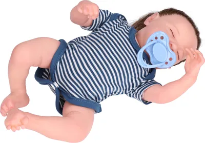 Produktbild von Silikon-Baby,Neugeborene Baby-Puppen,Silikon-Baby-Puppe,Niedliche lebensechte Puppe,Puppe mit geschlossenen Augen,Lebensechte Baby-Puppen