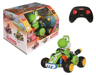 Productafbeelding van Afstandsbedienbaar Mario Kart Yoshi, 2,4 GHz, geschikt voor kinderen vanaf 6 jaar