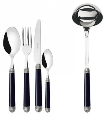 Productafbeelding van DORICO Ghiera Argento Anticato, Bestekset 49-delig, Presentaiedoos, Casa Bugatti
