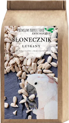 Produktbild von Premium Papageienfutter -Ökologische Sonnenblume geschält- für alle Papageien 100g