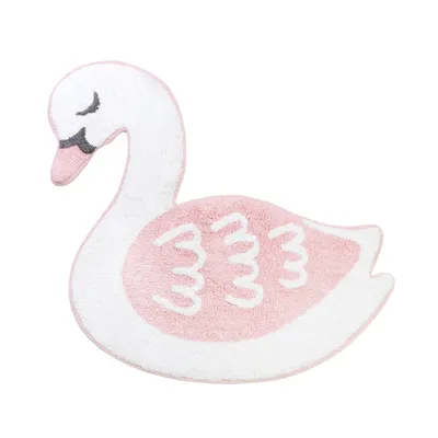 Produktbild von Sass & Belle Kinderzimmer Teppich Bettvorleger "Schwan Freya"