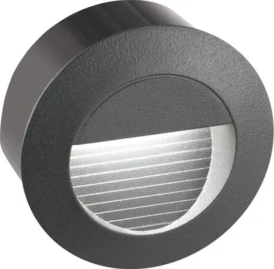 Produktbild von Nova Luce KRYPTON LED Wandeinbauleuchte Grau 3W IP54 Warmweiss 8x5,5x8cm 726407