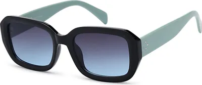 Produktbild von styleBREAKER Damen Retro Sonnenbrille mit breitem Kunststoff Rahmen und Rechteckigen Polycarbonat Gläsern 09020143