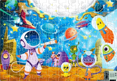Produktbild von Aga4Kids Kinderpuzzle Weltraumreisende 216 Szt.