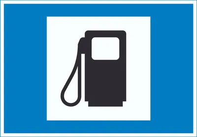 Produktbild von Tankstelle Symbol Schild A5 (148x210mm)