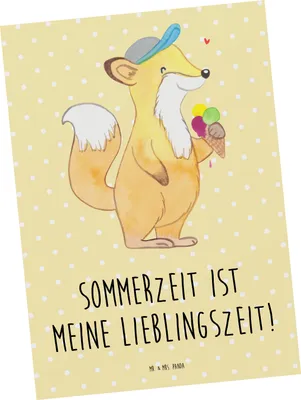 Produktbild von Mr. & Mrs. Panda Grußkarte Sommer Freude - Gelb Pastell - Geschenk, Strand, Ansichtskarte, Postkarte, Sommerferien, Ansichtskarten, Emotionen, Summer Feelings, bildkarte