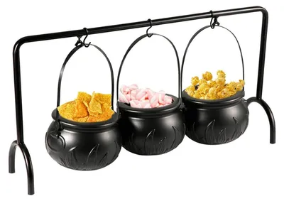 Produktbild von Halloween-Süßigkeitentopf-Dekoration mit 3 Stück, zum Aufhängen