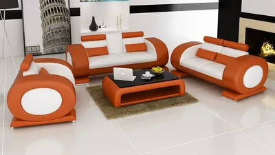 Produktbild von Sofagarnitur Polster 32 Sitzer Set Leder Design